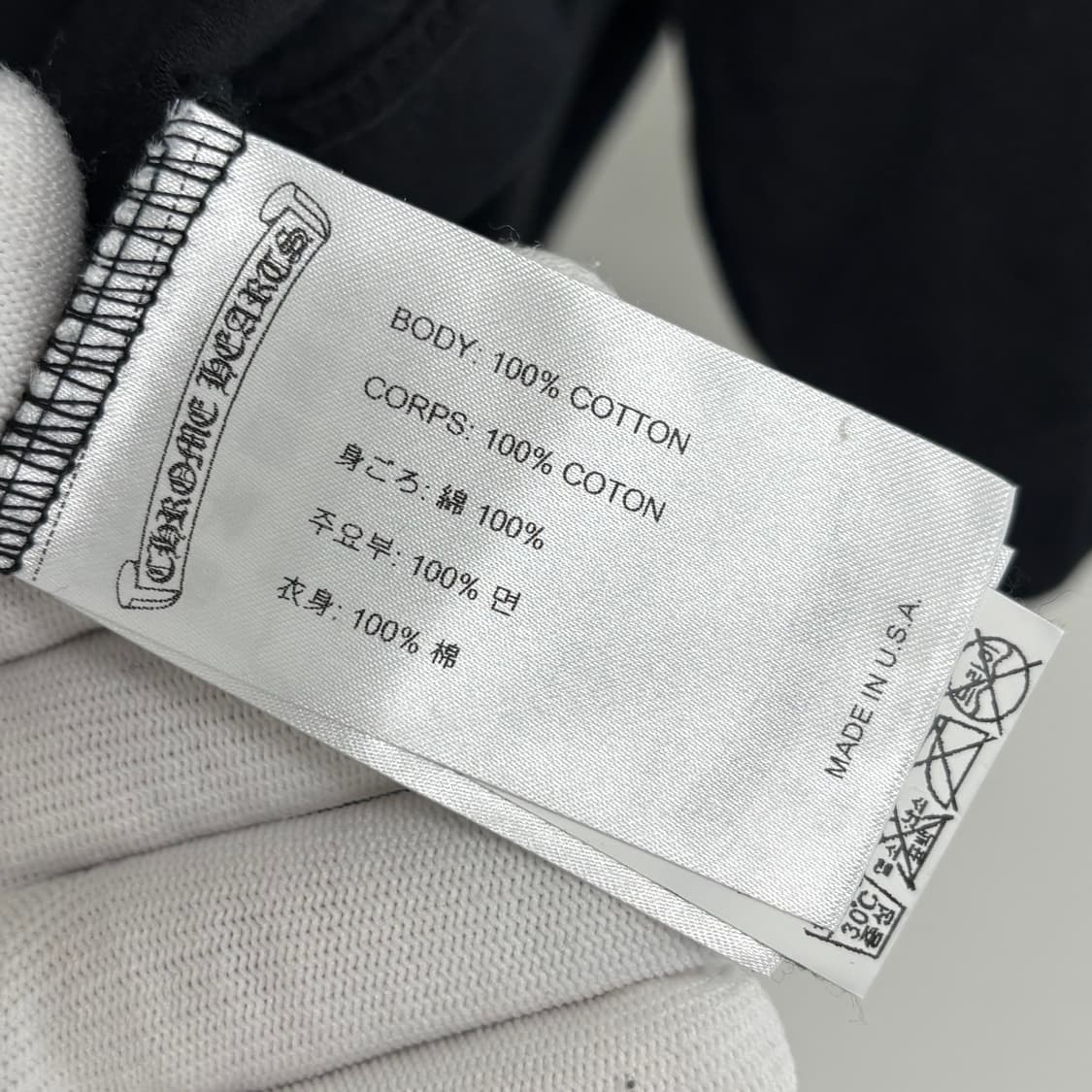 [L]크롬하츠 스크롤라벨 반팔티 상품이미지4