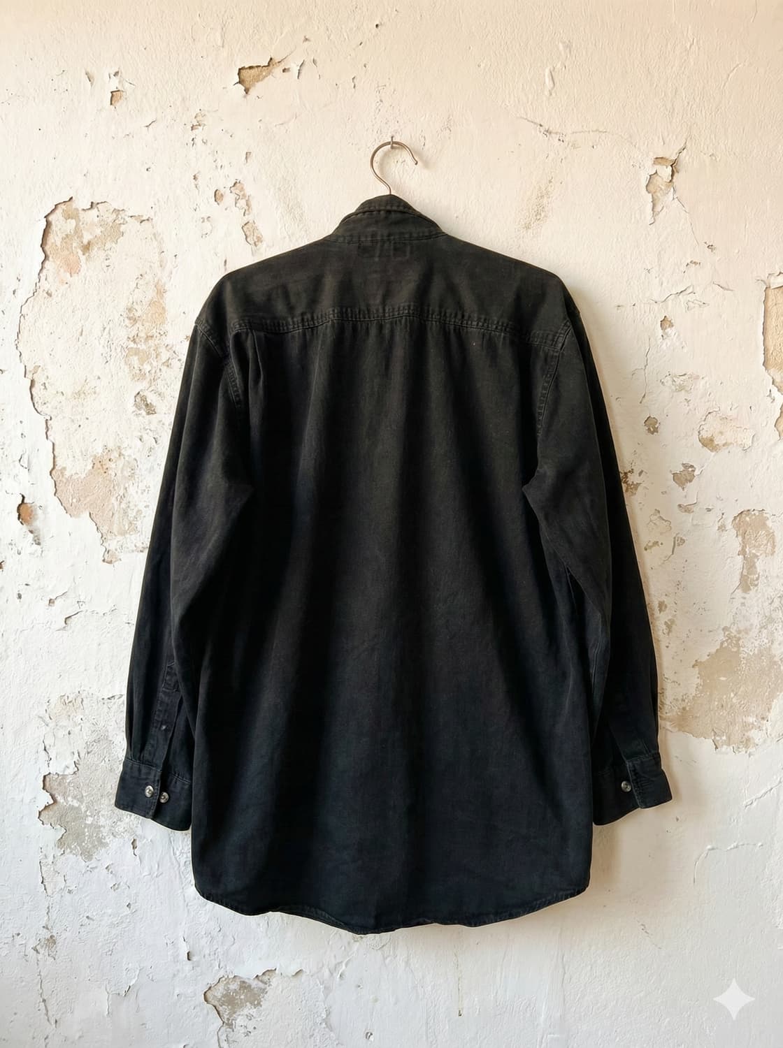 빈티지 블랙 데님 셔츠 상품이미지3