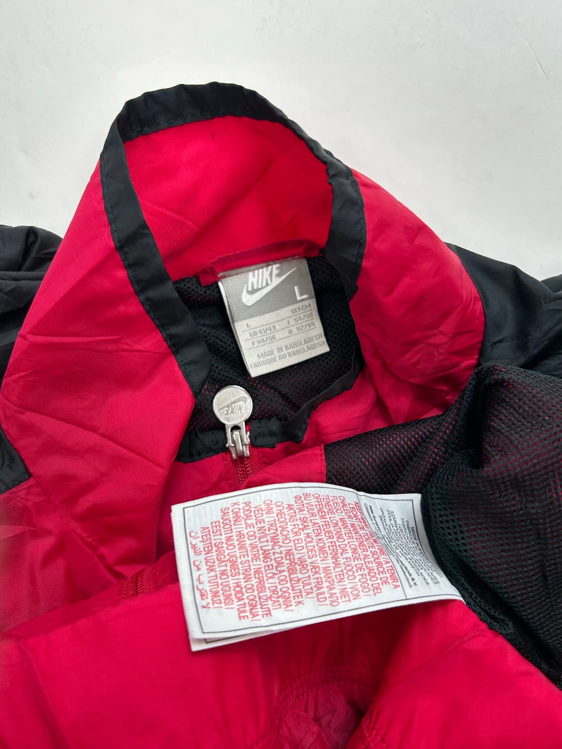나이키 90s 레드 버건디 바람막이 L 상품이미지5