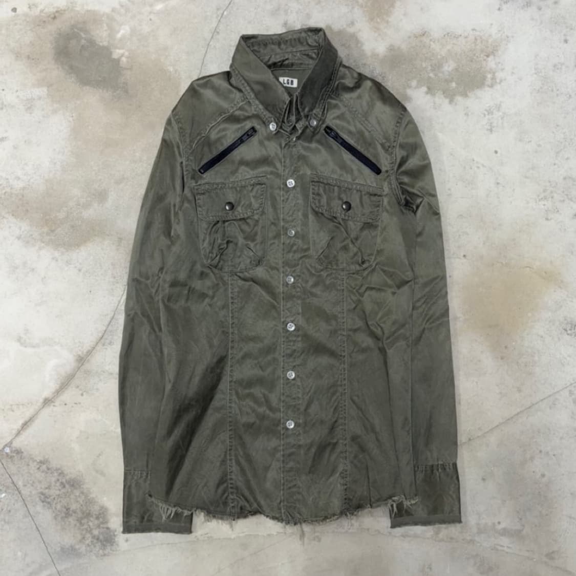 [1] L.G.B Distressed Cutoff Shirt 상품이미지2