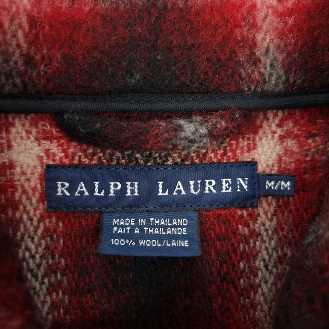 폴로 랄프로렌 타탄 체크 빈티지 벨티드 하프 더블 코트 M16408 상품이미지6