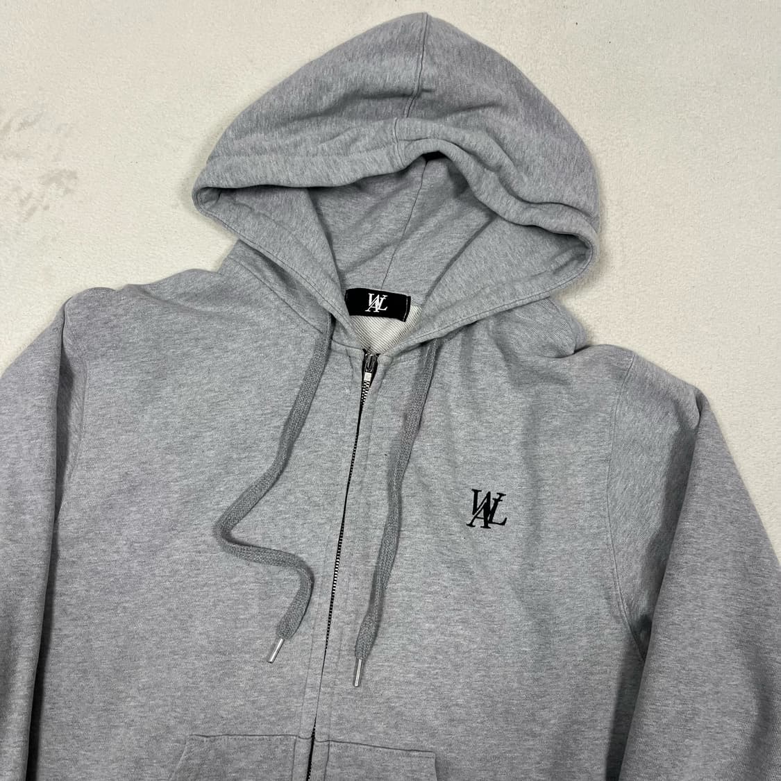Wooalong Grey 2way Hoodie Zip-up  상품이미지5