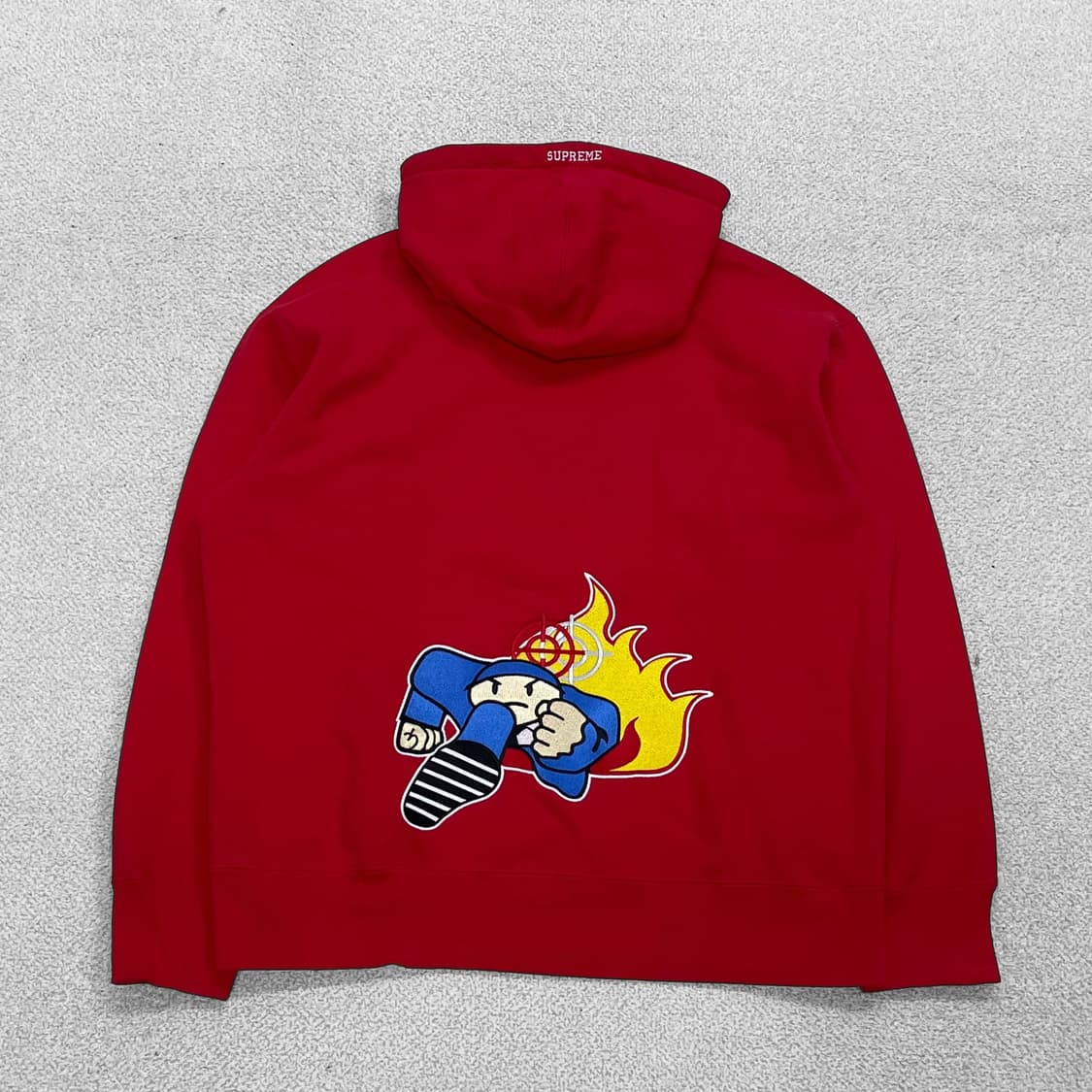 슈프림 Supreme x 덕다운레코즈 후드티 레드 상품이미지2