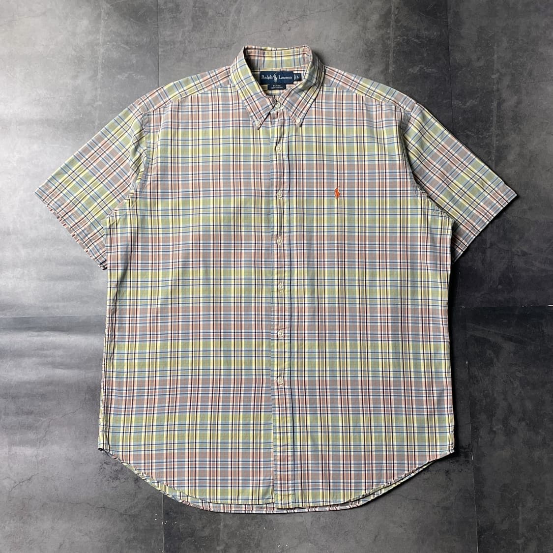 RALPH LAUREN 90s 랄프로렌 체크 코튼 반팔셔츠 A01208 상품이미지1