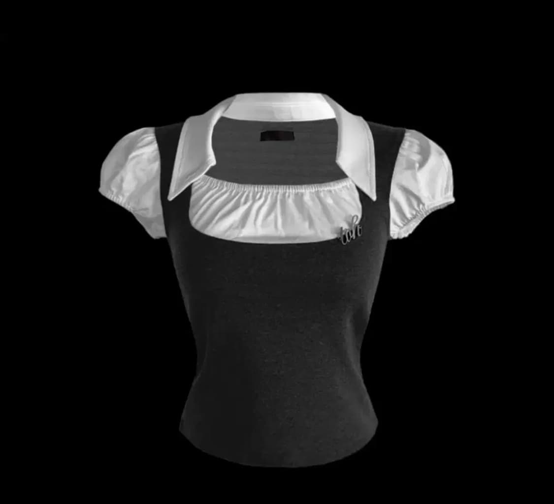 toh dolly top 돌리탑 차콜 상품이미지2