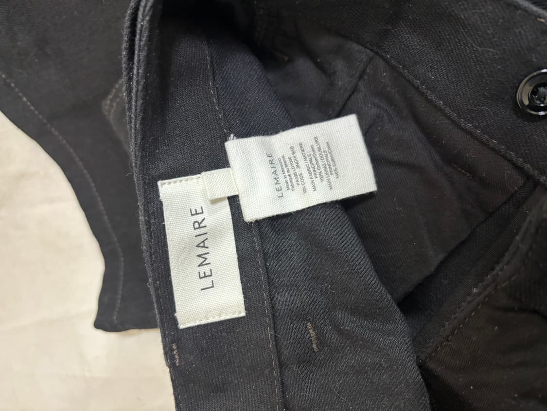 르메르 벨티드 트위스트 팬츠 블랙 S 상품이미지4