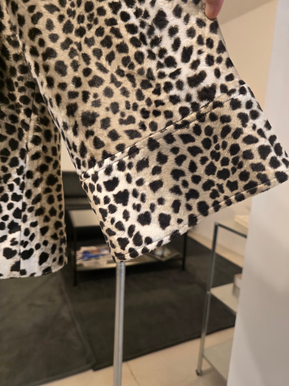 레오파드 패턴 케이프 코트 상품이미지4