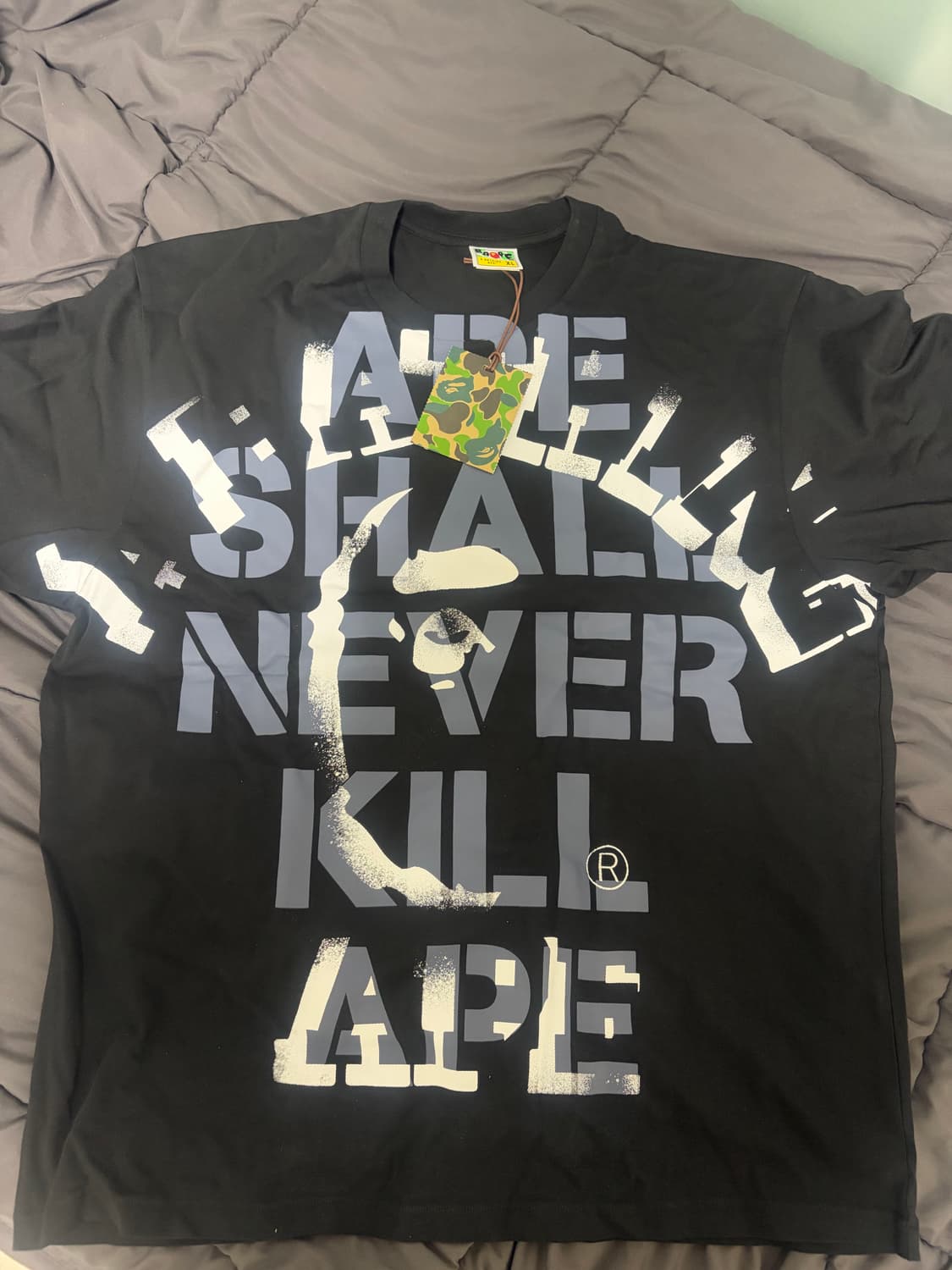 BAPE SPRAY PRINT COLLEGE RELAXED FIT 티셔츠 상품이미지2