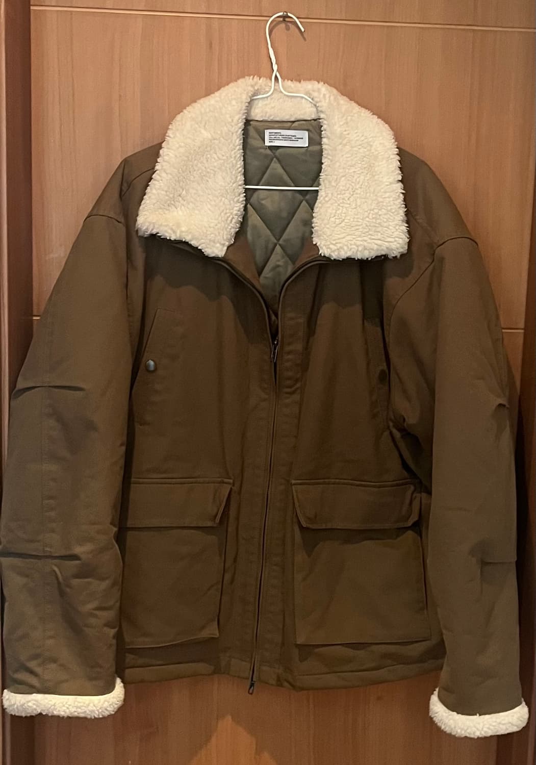 파르티멘토 무스탕 점퍼 L 카키 상품이미지1