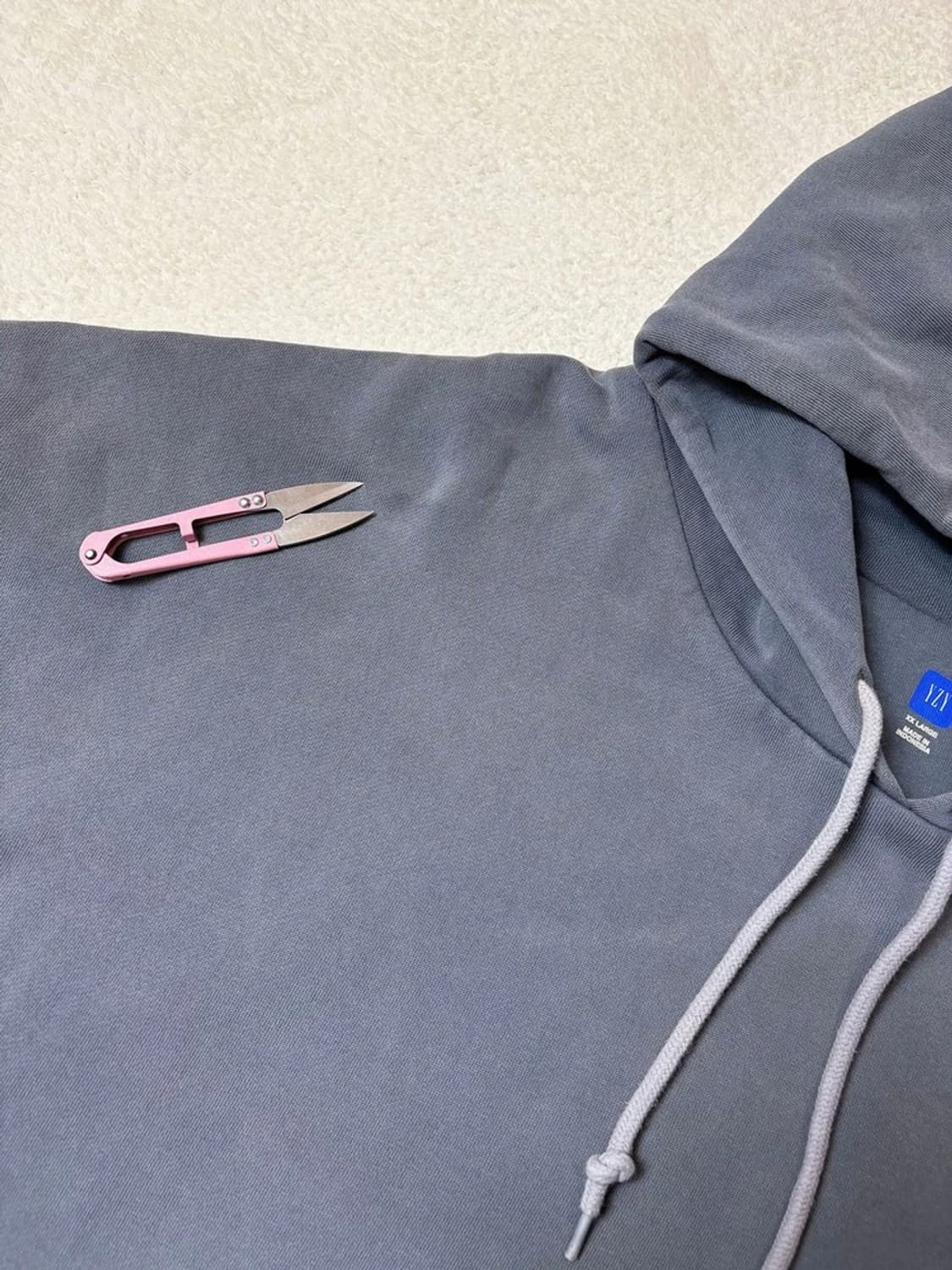 이지갭 YZY 헤비코튼 오버 솔리드 후드티 PN6568 상품이미지3