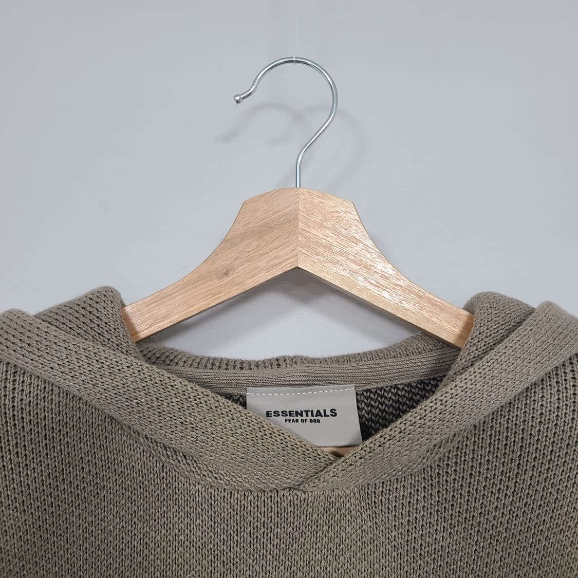 에센셜 남성 니트 풀오버 후드 피스타치오 M 상품이미지2