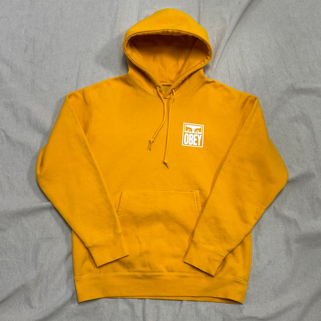 오베이 백로고 빅로고 옐로우 후드 L 상품이미지2