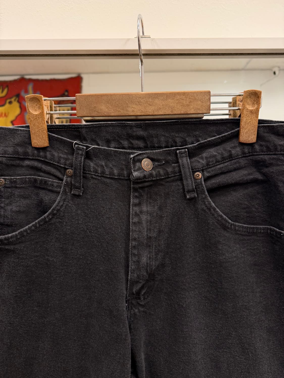 Wrangler 랭글러 흑청 데님 팬츠 (32inch) 상품이미지2