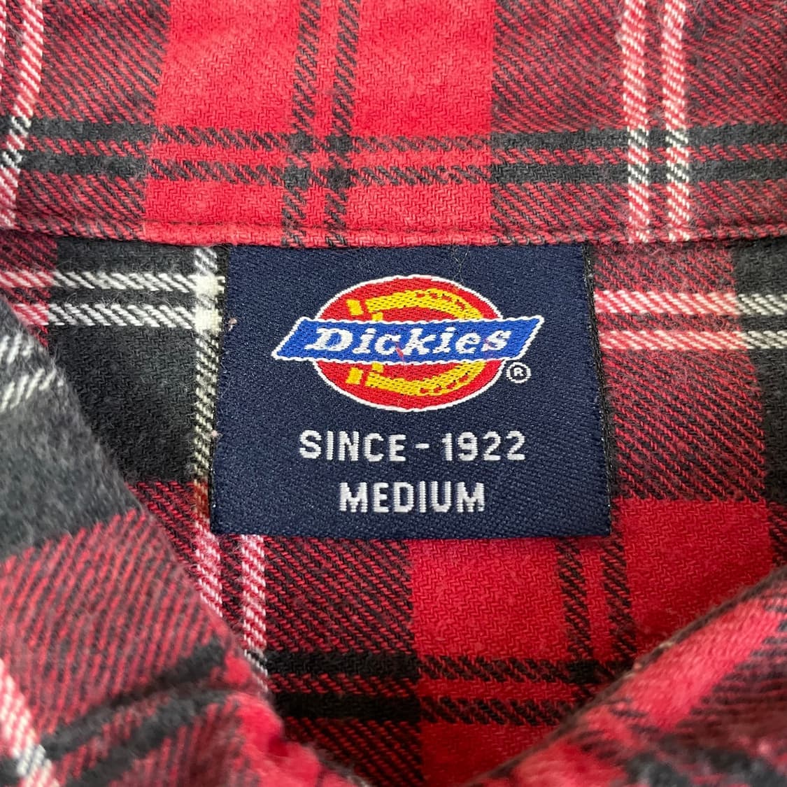 Dickies 디키즈 레드블랙 체크 원포켓 긴팔 셔츠 M 상품이미지5