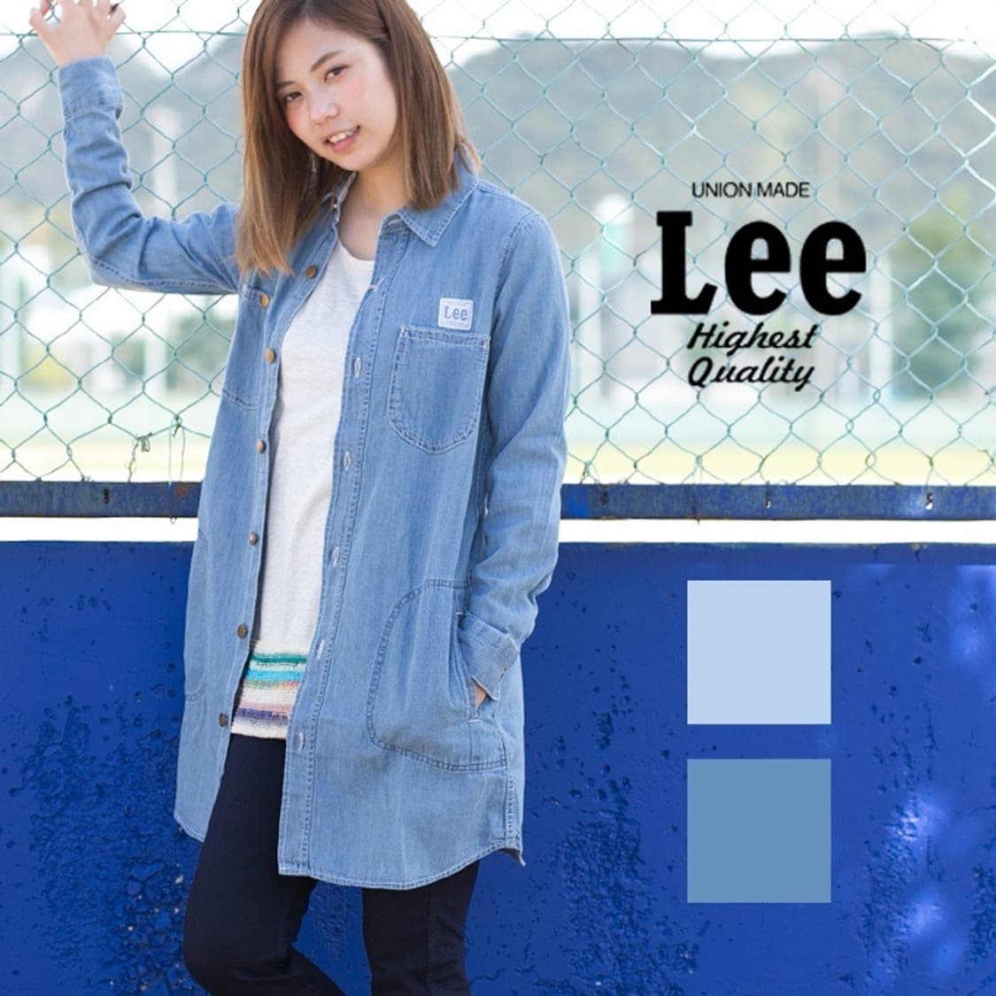 44~55) Lee 재팬 여성 연청워싱 데님 원피스자켓 상품이미지3