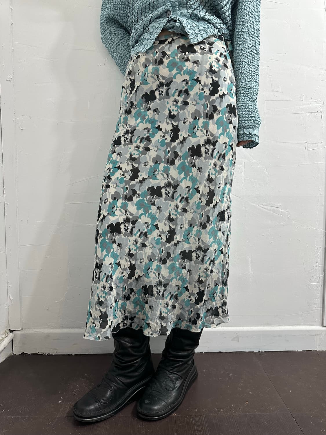 oriental flower skirt 상품이미지1