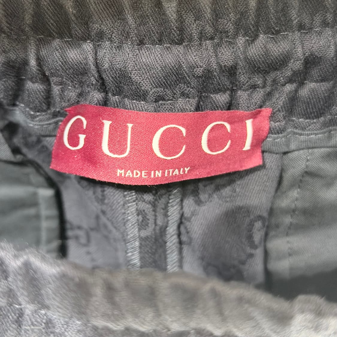 (A+/46) / 구찌 GG자카드 코튼 개버딘 블랙 팬츠 상품이미지4