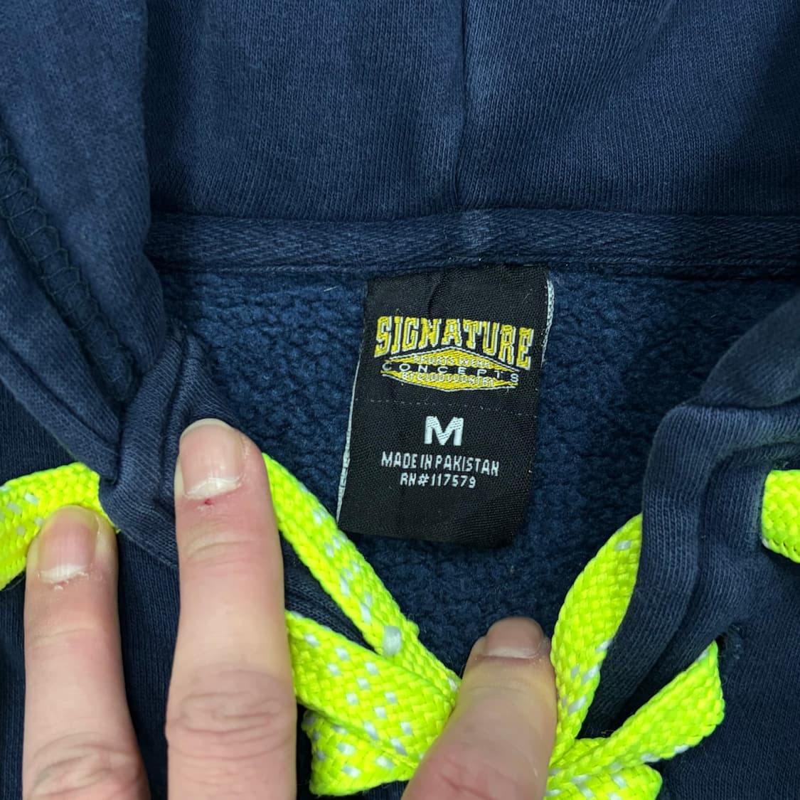 시그니처컨셉 스트링 디테일 오피셜 후드티 v1066 상품이미지5