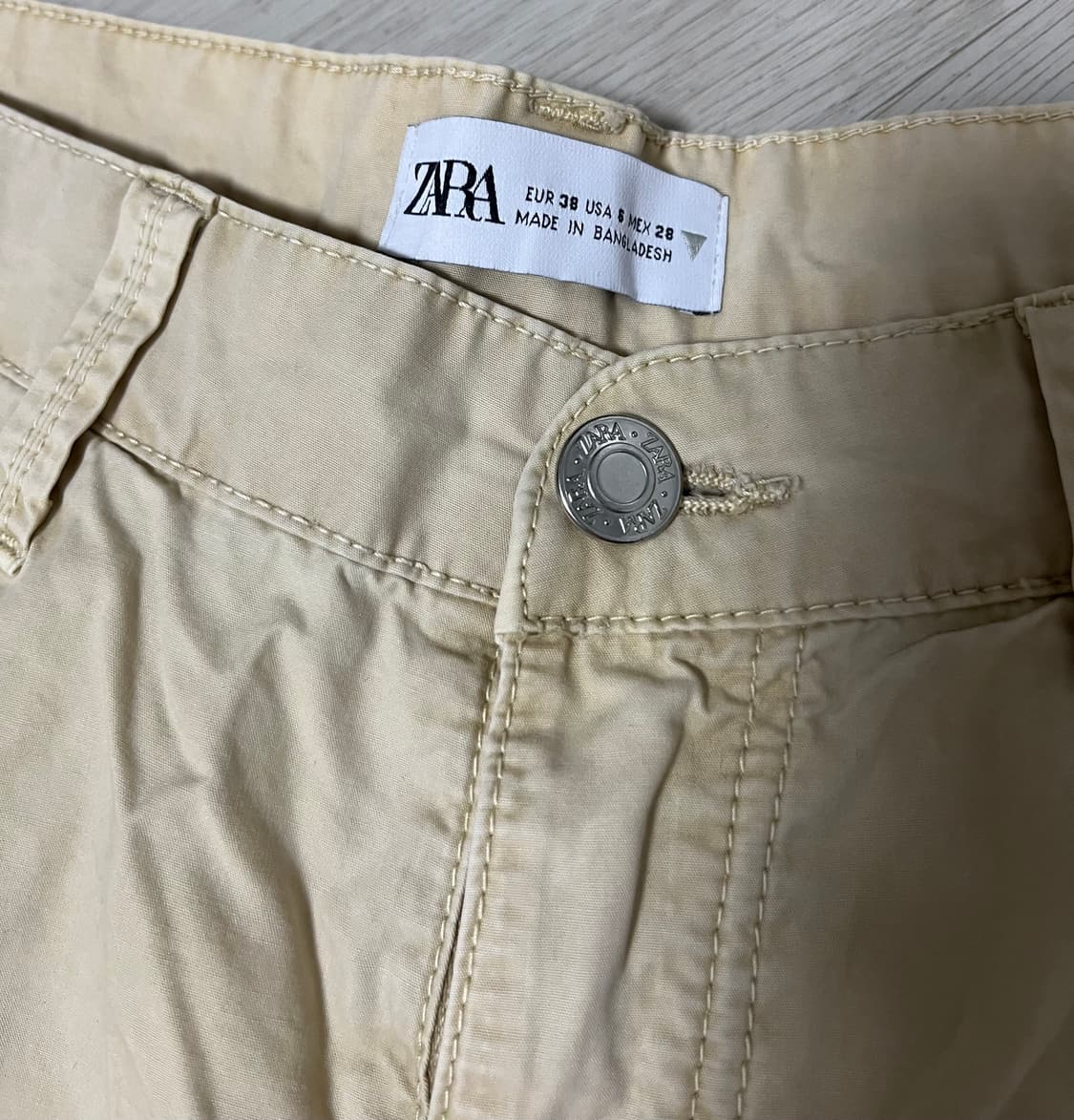 ZARA 자라 베이지 카고팬츠 38 상품이미지4