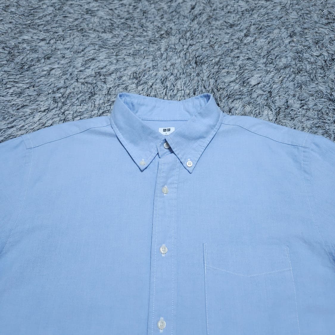 유니클로) L 남자 포켓 옥스퍼드셔츠 솔리드남방 / 왕눈이샵 상품이미지3