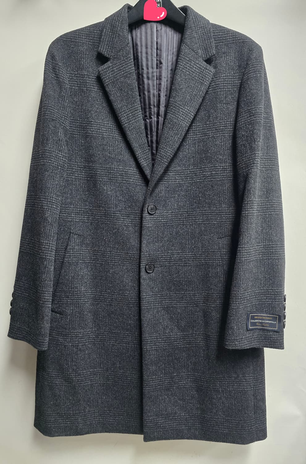 에디션 핸드메이드 울 체크 반코트 100 상품이미지1