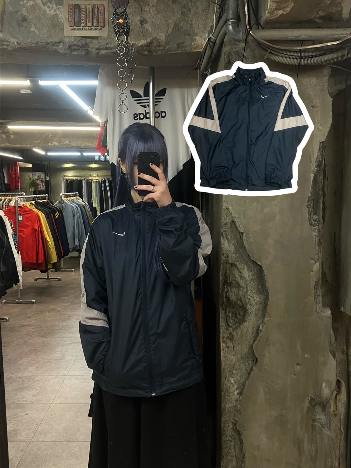 나이키 바람막이 네이비 M  #csz2285 상품이미지1