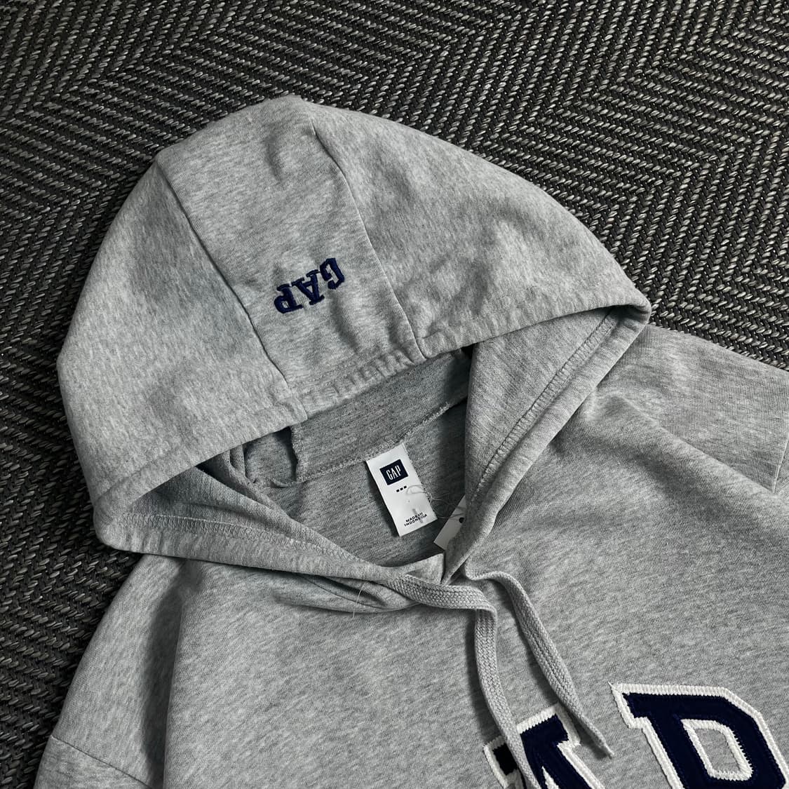 Gap 빅로고 그레이 박시핏 후드 티셔츠y 3602 상품이미지5
