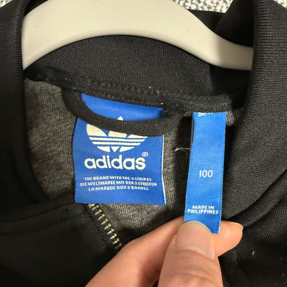 아디다스 SST 슈퍼스타 져지 블랙 100 트랙탑 상품이미지3