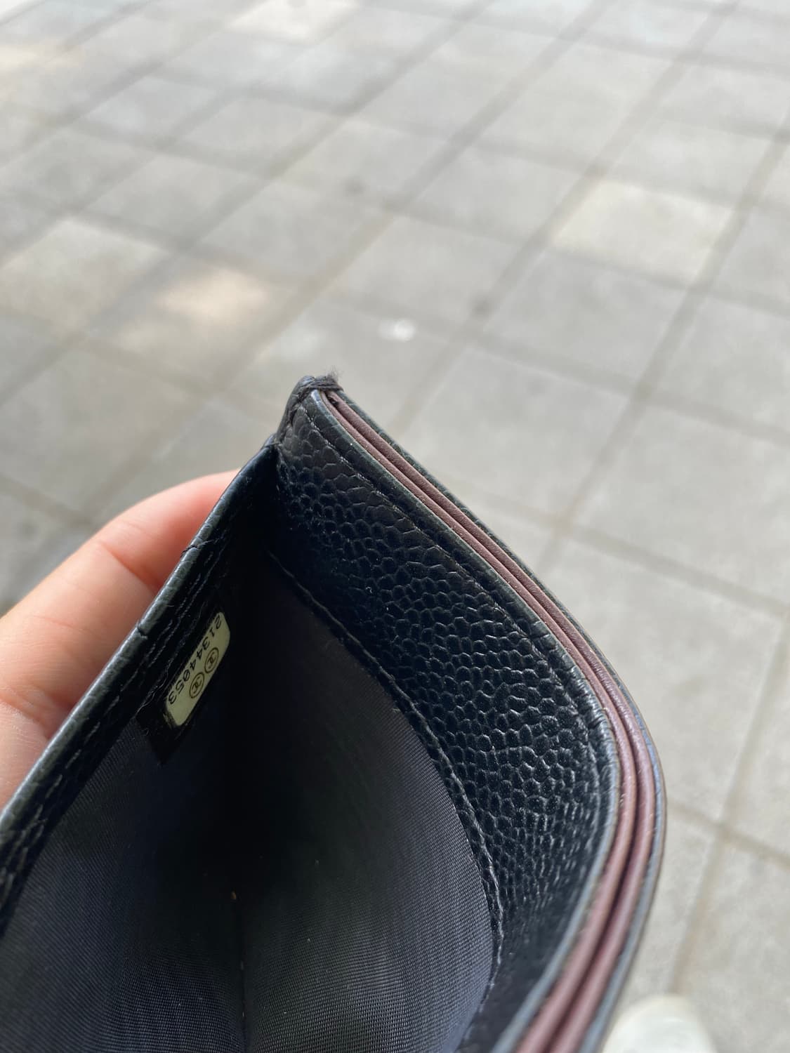 샤넬 클래식 카드슬롯 카드홀더 캐비어 은장 상품이미지5
