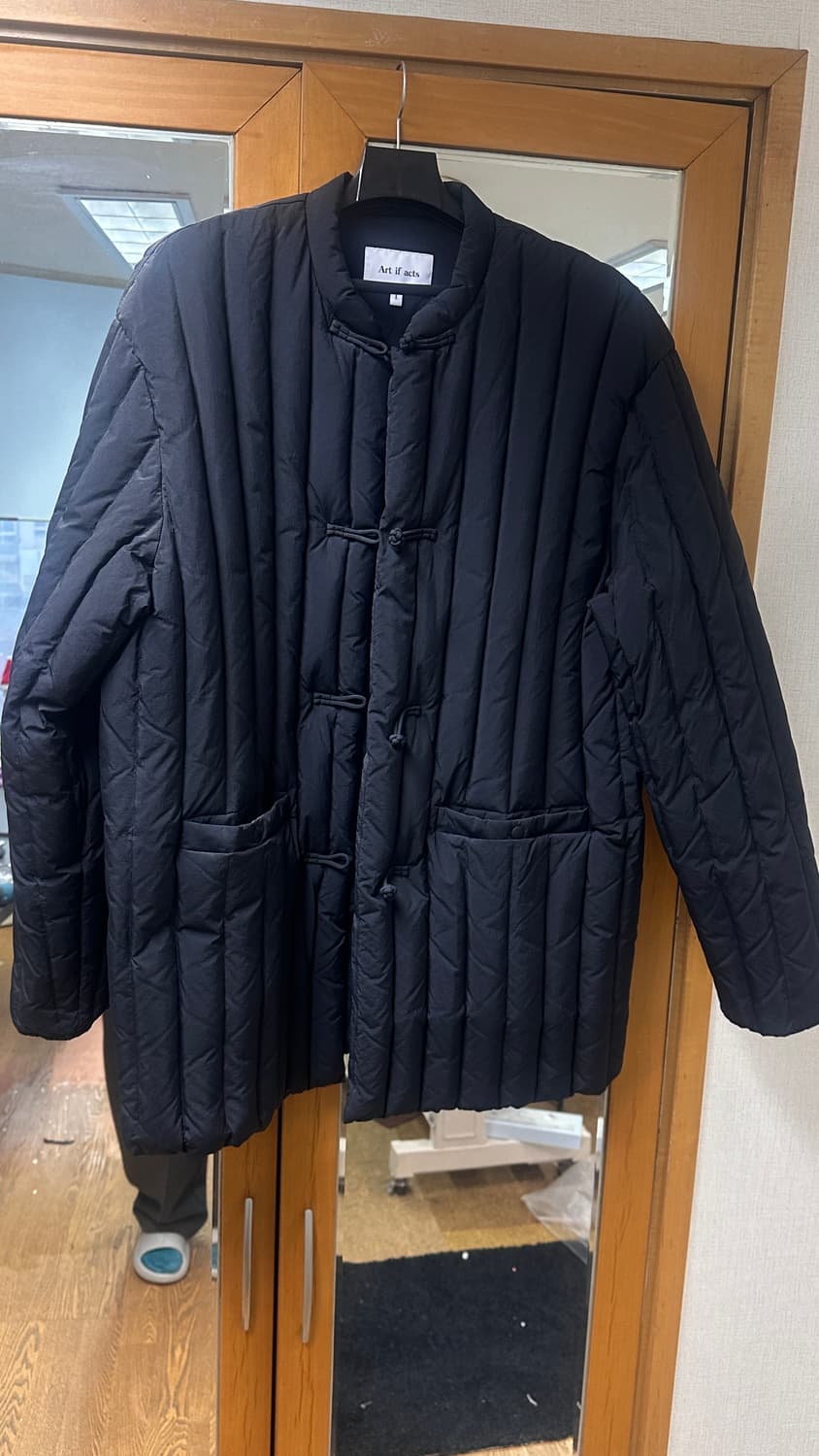 Art if acts 거위털 퀼팅 자켓 블랙 상품이미지4