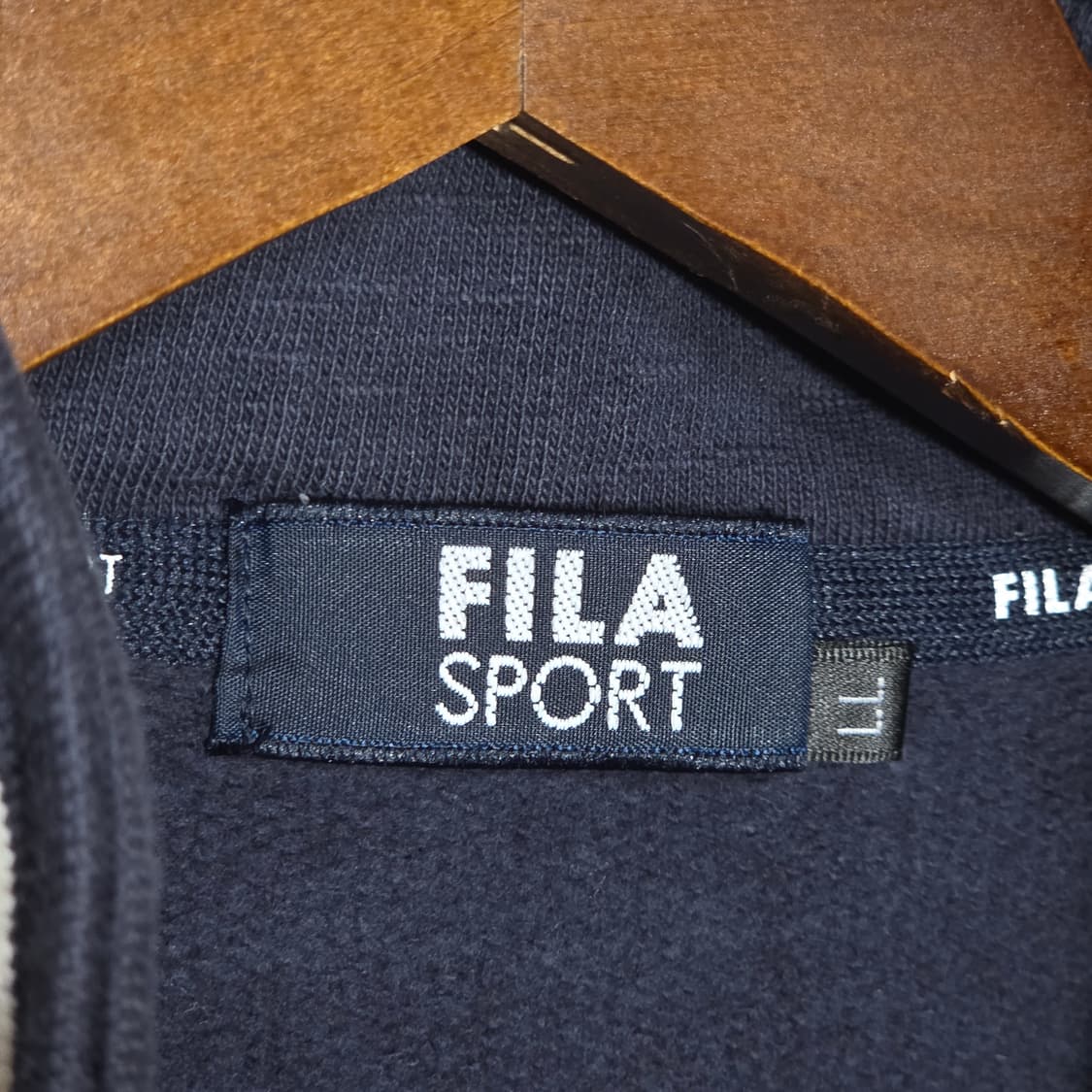 휠라 재팬 배색 아노락 반집업 맨투맨 상품이미지9