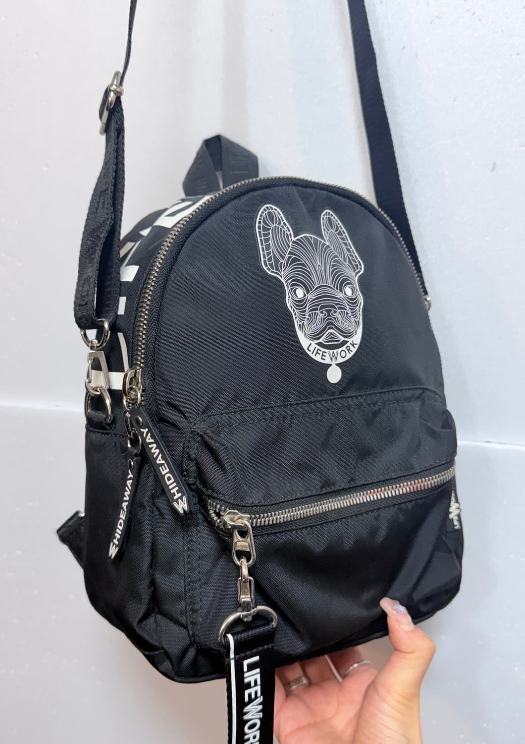 라이프워크 미니 백팩 블랙 상품이미지3