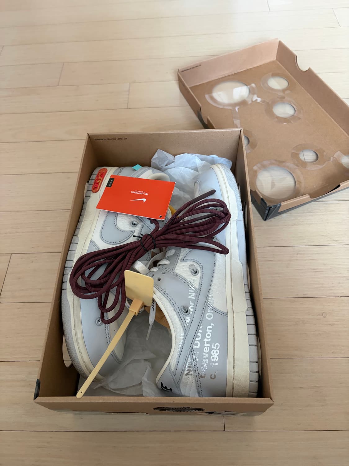 나이키 x 오프화이트 덩크 로우 더 50 - 로트 46 풀셋265사이즈 상품이미지6