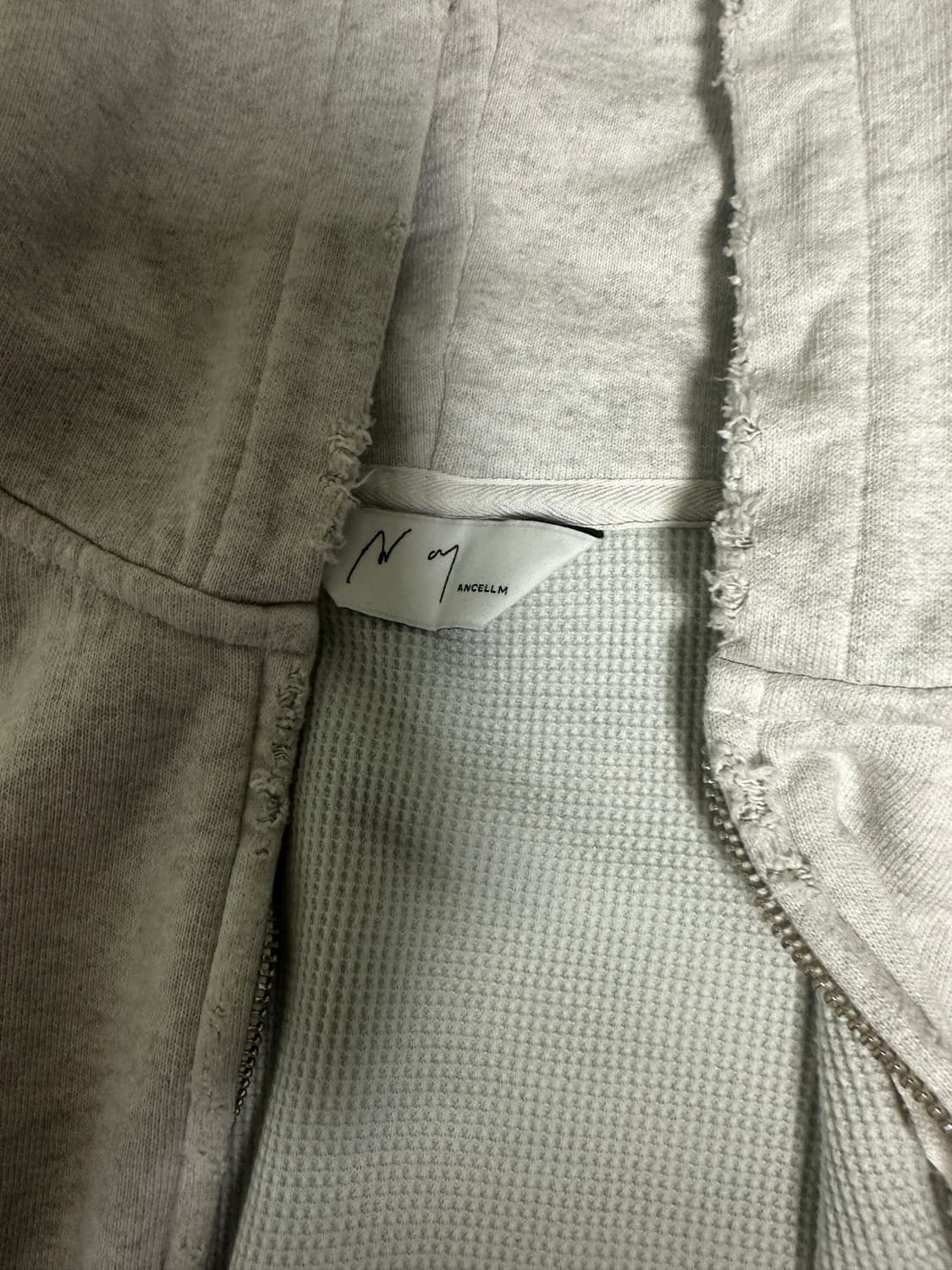 안셀름 / 26ss 빈티지 와플 집 후드 / 2 상품이미지2