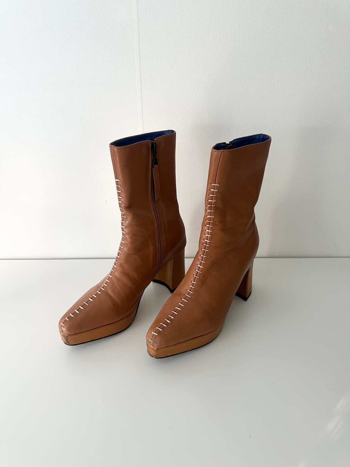 마땡킴 스티치 앵클부츠 (230) 상품이미지5