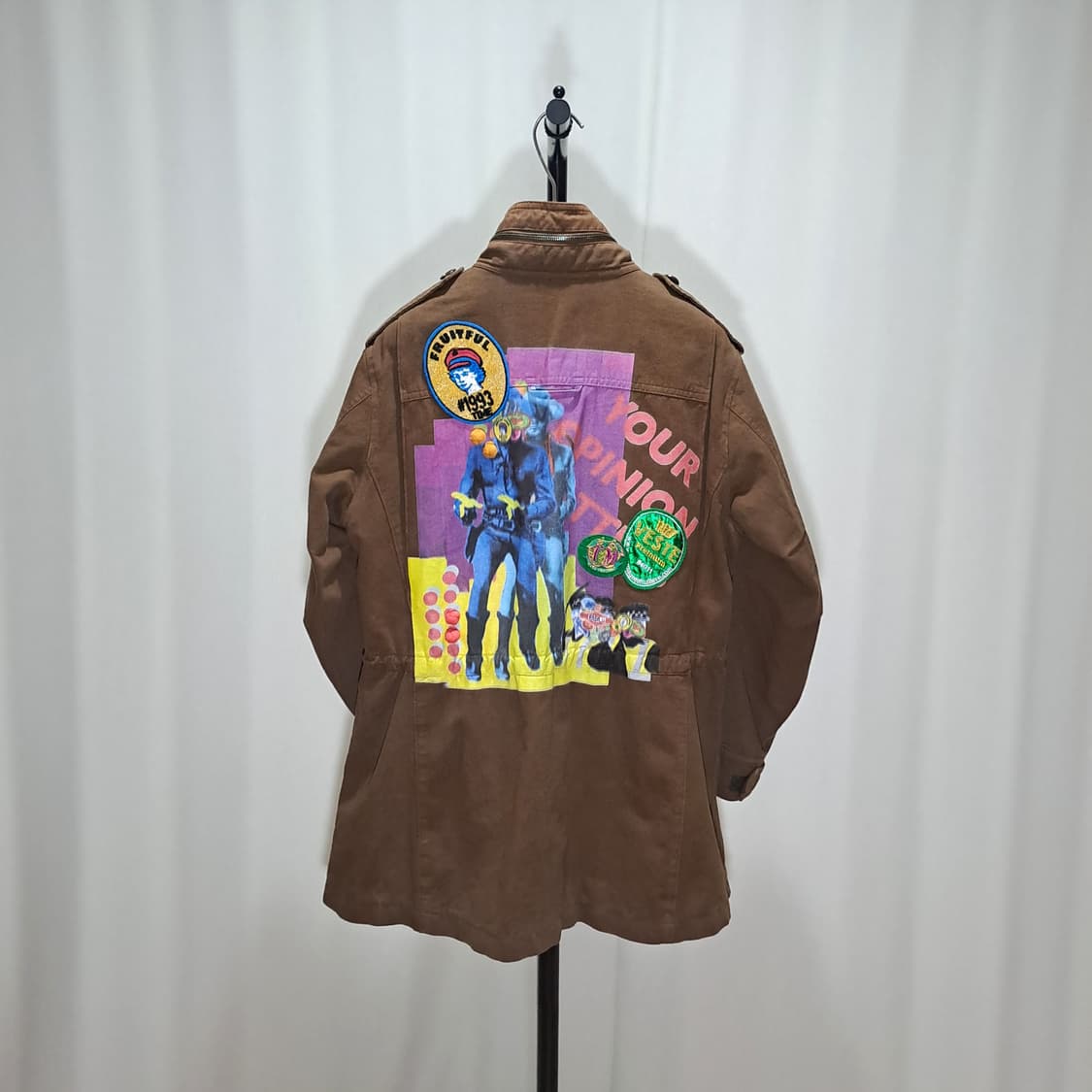 (여성) 타임 패치 페인팅 야상자켓 F B112 상품이미지4