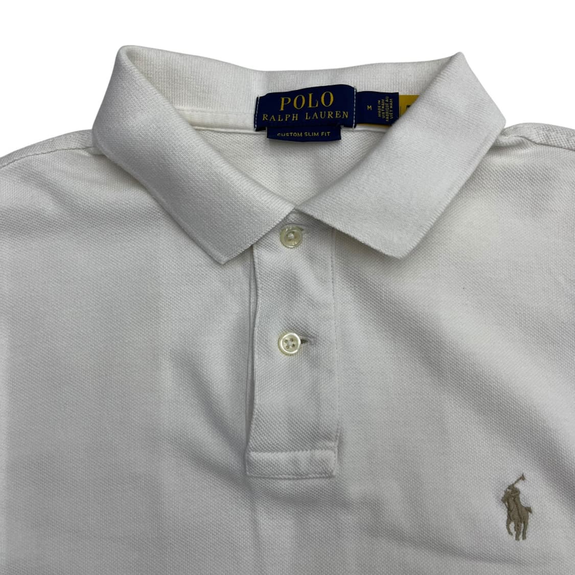 폴로 랄프로렌 베이지포니 화이트 카라 반팔 M 상품이미지4