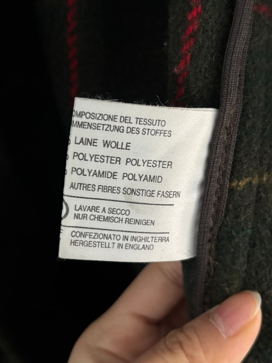 Burberry 버버리 다크 카키 울 더플 코트 상품이미지8