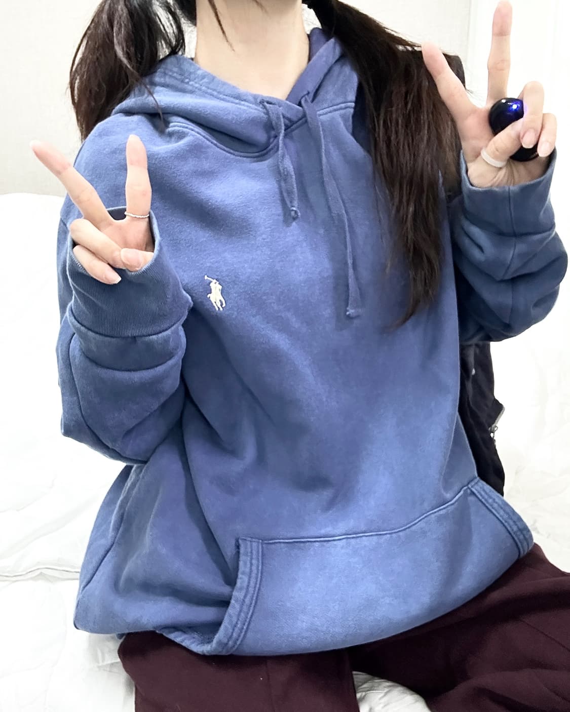 폴로 신형 블루 워싱 후드 상품이미지3