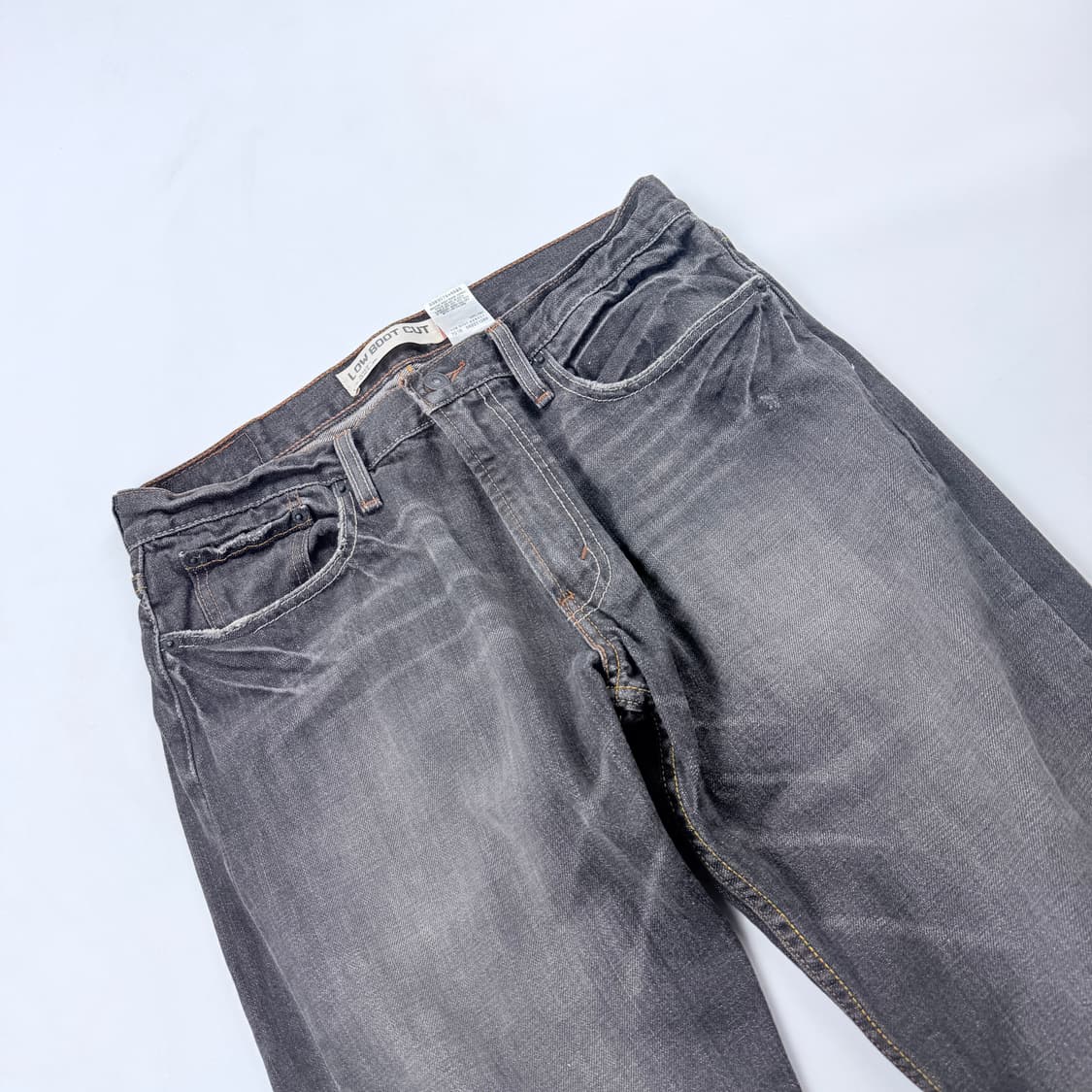 리바이스 527 부츠컷 흑청 데님팬츠 상품이미지5