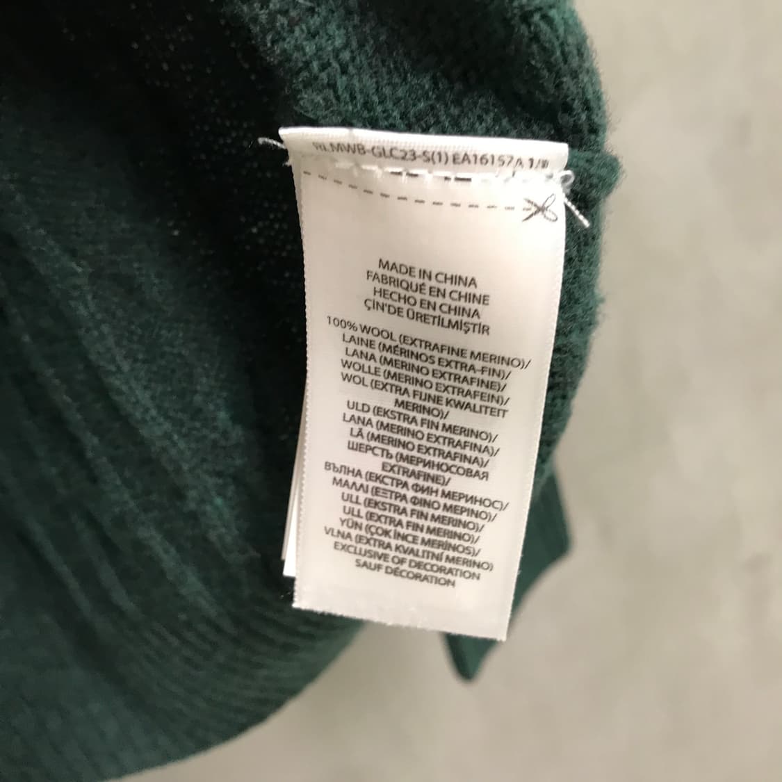 폴로 랄프로렌 케이블 니트 그린 L 상품이미지6