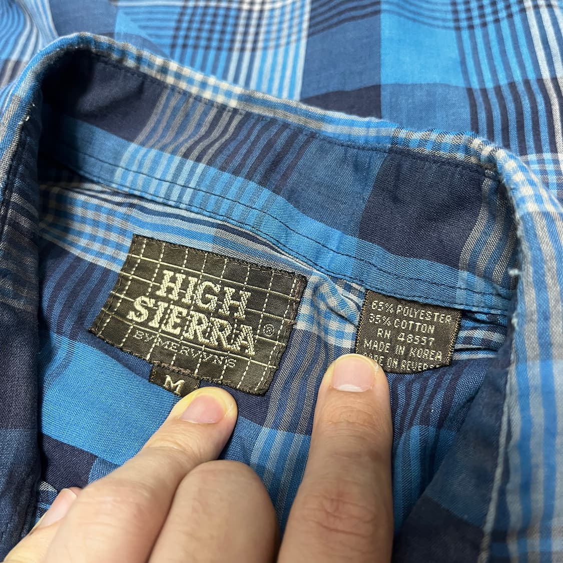 90s  HIGH SIERRA 하이 시에라 체크 웨스턴 셔츠  상품이미지10
