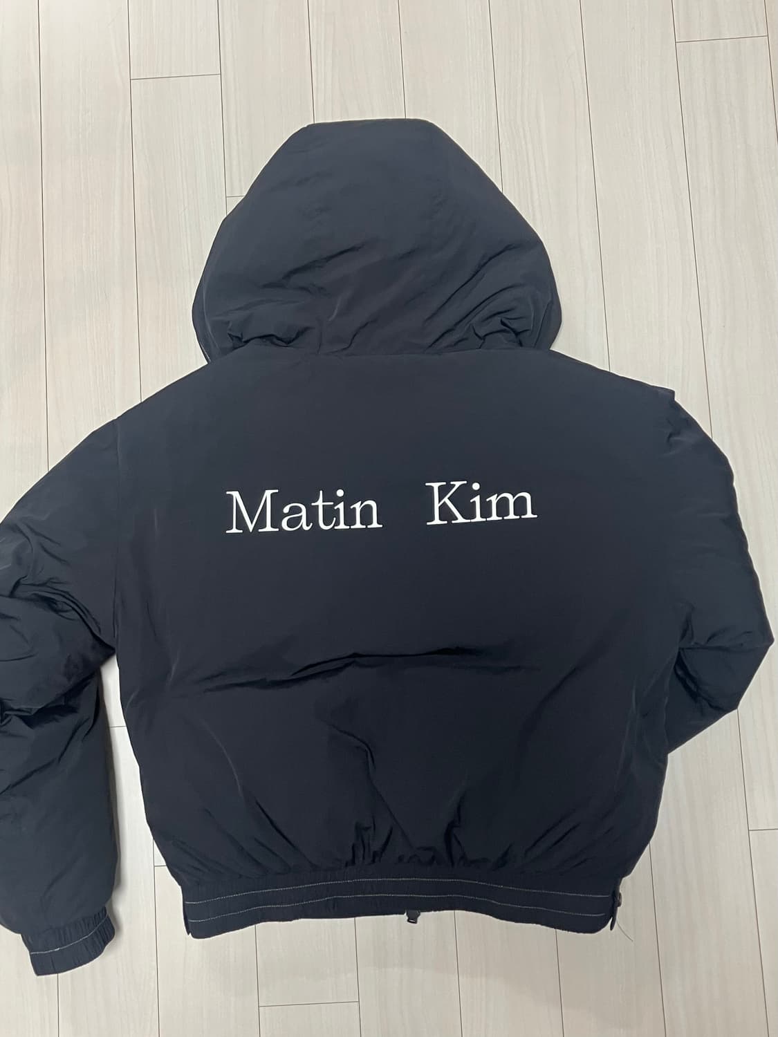 마뗑킴 크롭 후디 패딩 상품이미지1