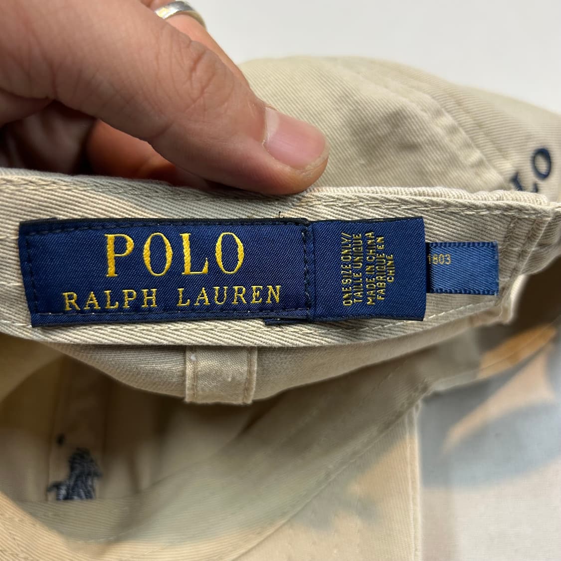 Free) 폴로 랄프로렌 베이지 볼캡 모자 상품이미지8