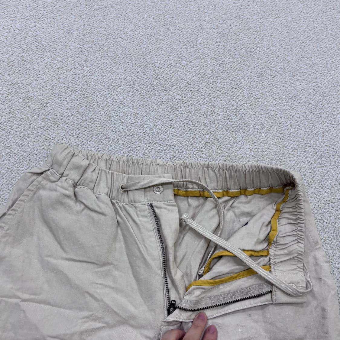 2 하이드아웃 베이지 린넨 치노 팬츠 0608E2 상품이미지6