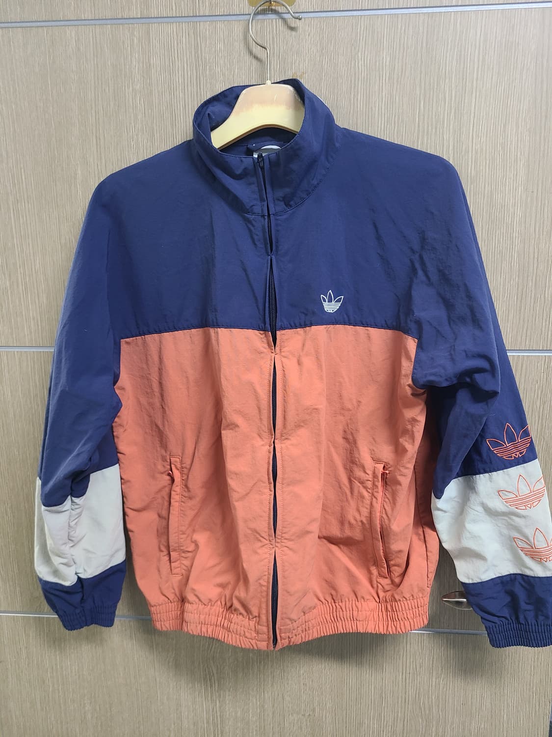 아디다스 컬러블럭 바람막이 m 상품이미지1