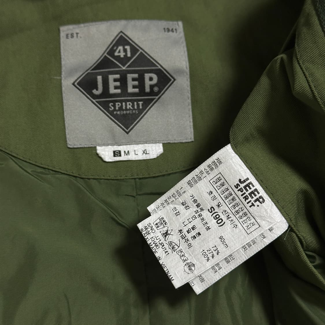 지프 스피릿 홑겹 넓은 날개 후드 롱 야상 상품이미지7