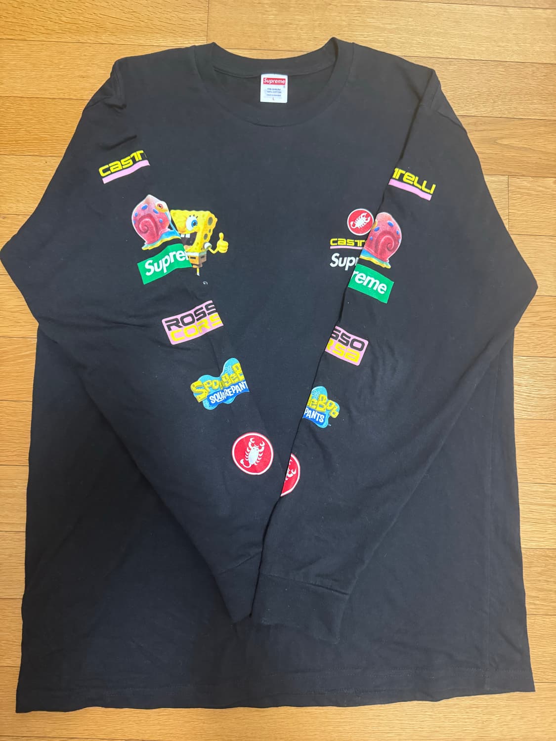 슈프림 스폰지밥 롱슬리브 L 상품이미지6