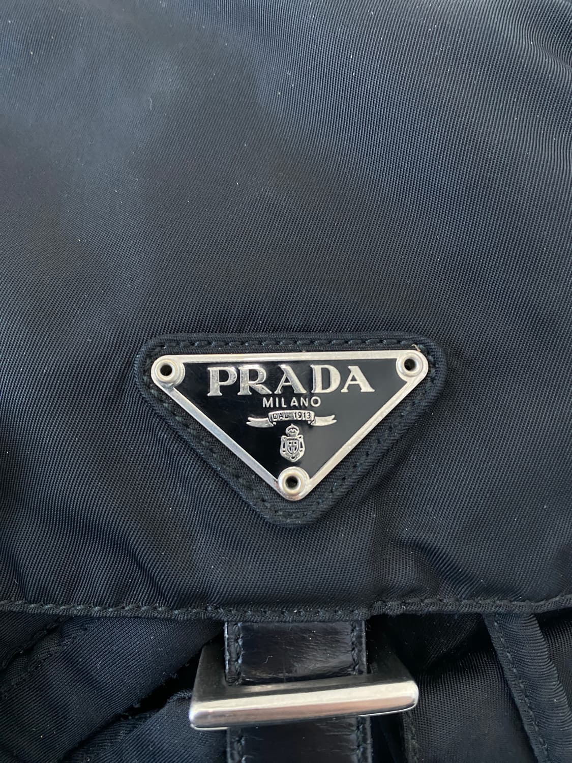 프라다 테수토 나일론 투포켓 블랙 백팩 상품이미지6