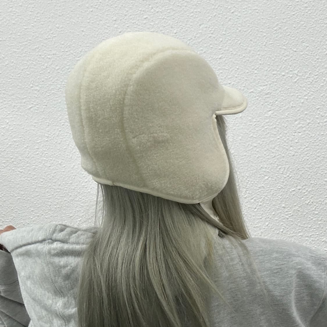 노스페이스 뽀글이 아이보리 군밤모자 상품이미지5